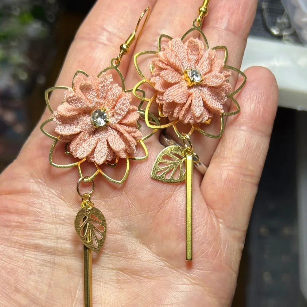 3/$25 Floral Drop Earrings - Picture 5 of 5